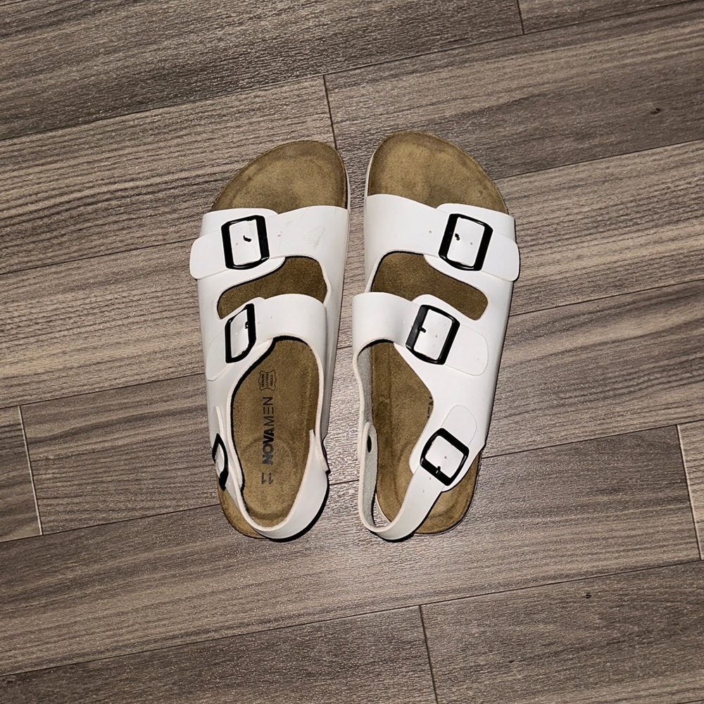 White Mens Sandals